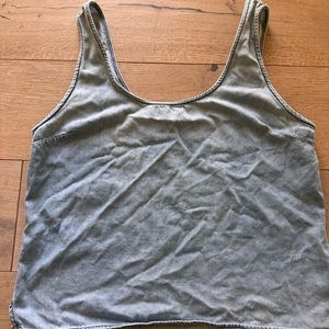 Rag & Bone The Simple Tank Chambray Blue Top